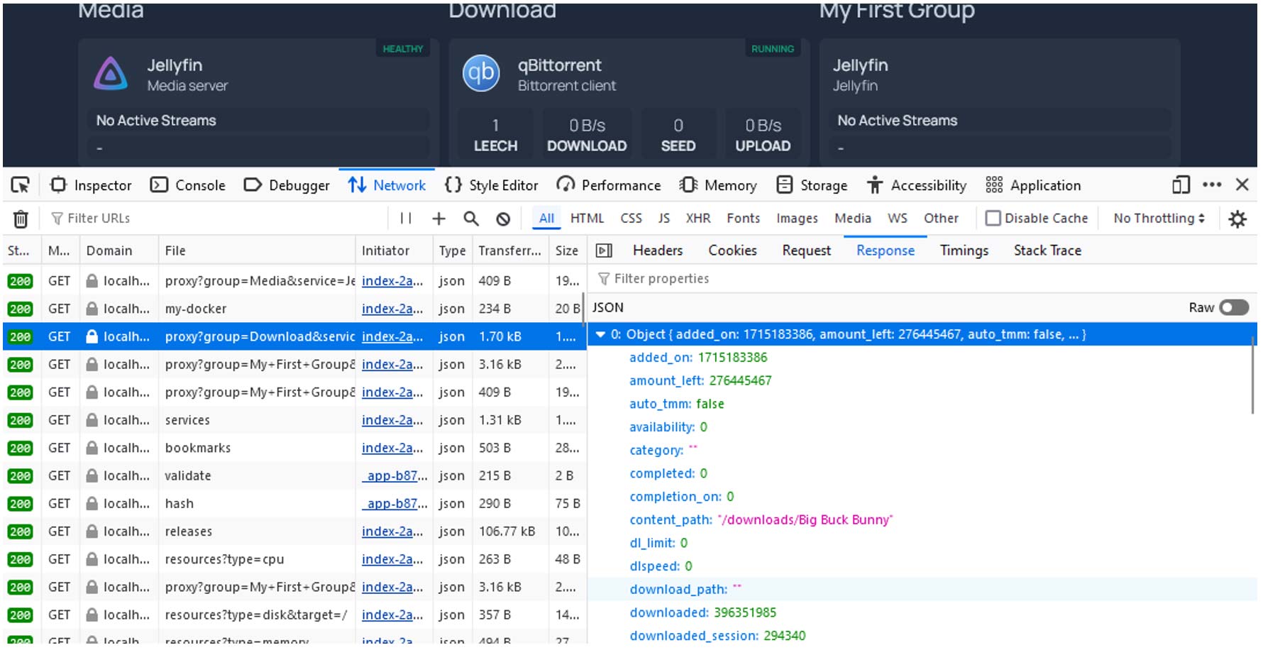 Traffic leaking qBittorrent information